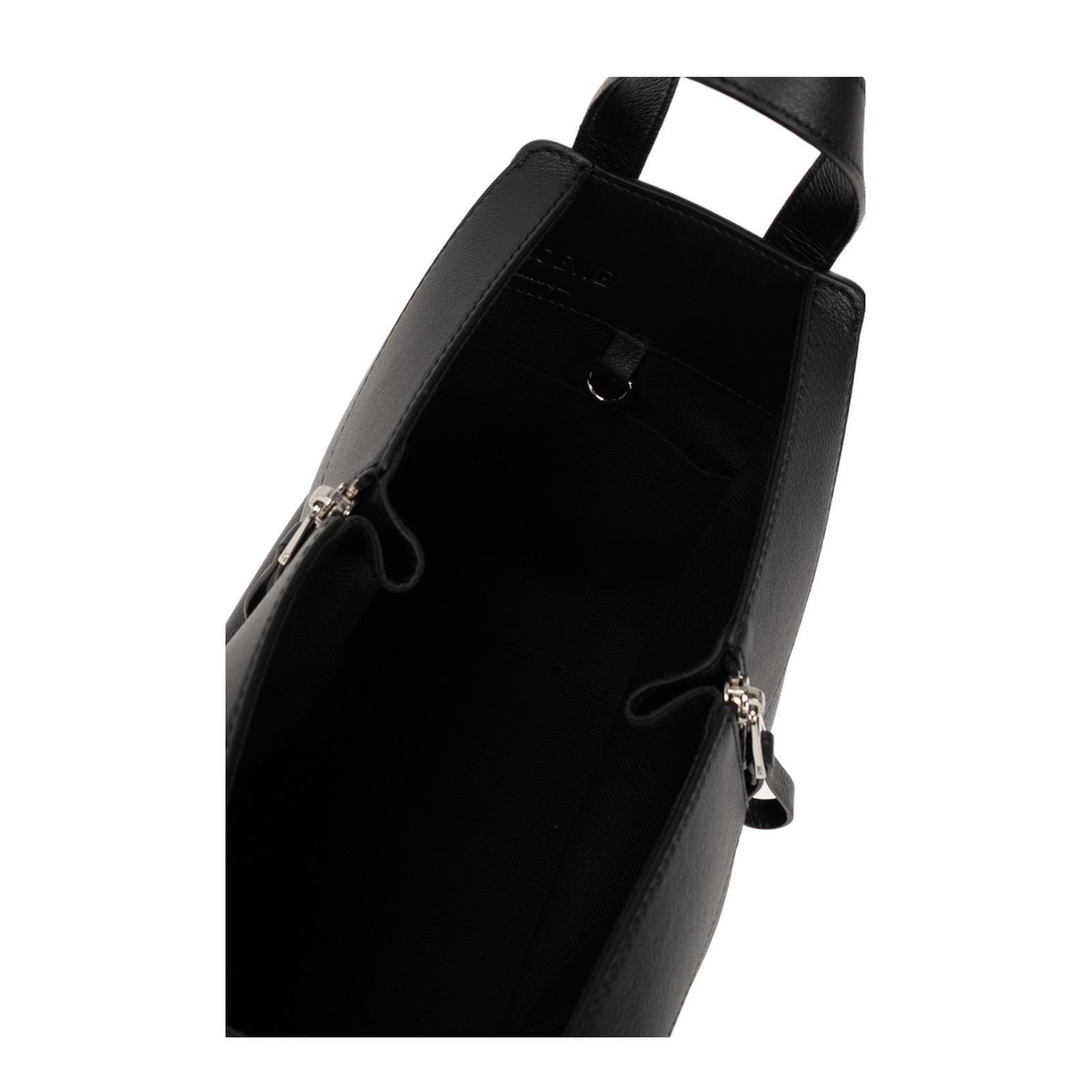 Hammock Leather Shoulder Bag - Black