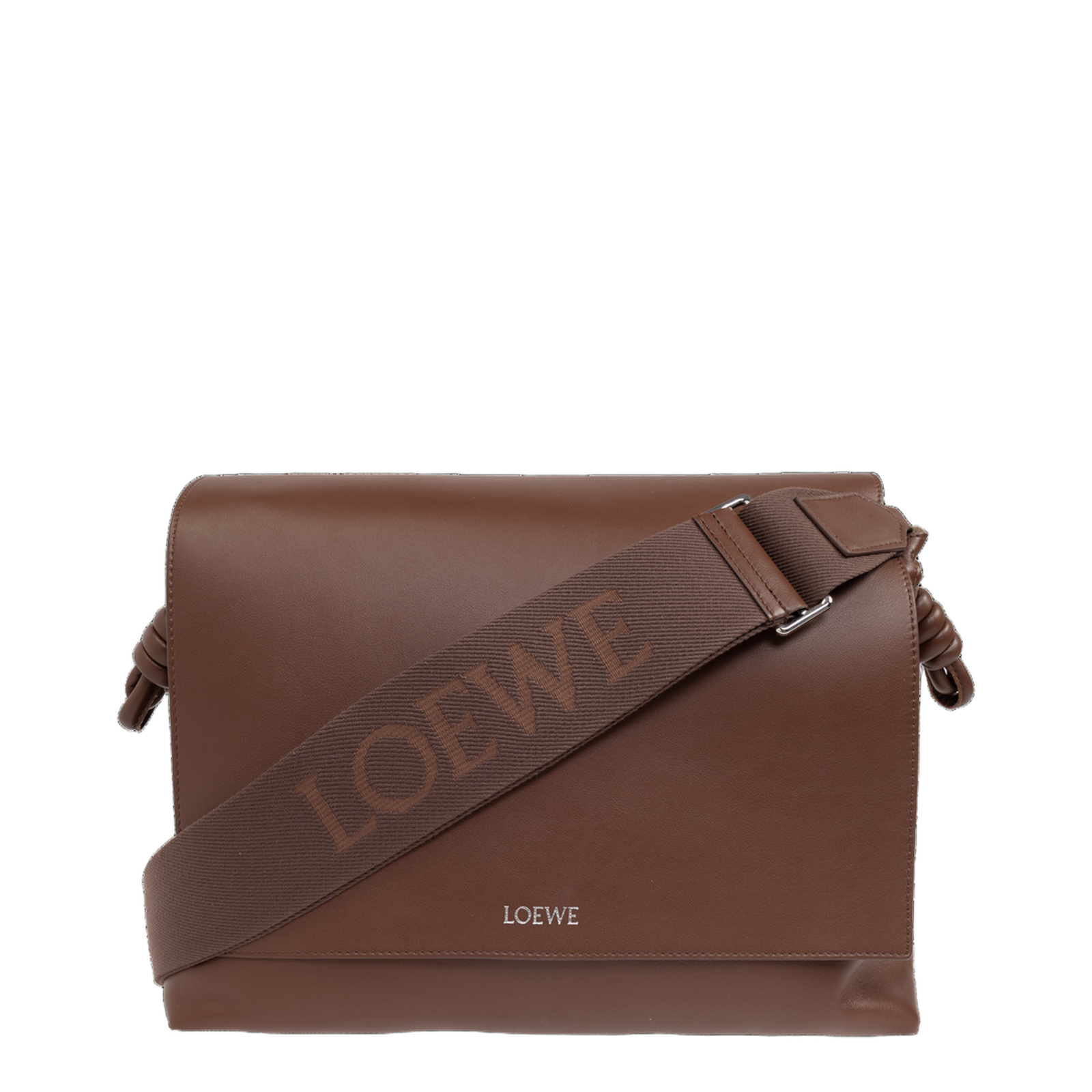 Flamenco Calfskin Shoulder Bag - Brown