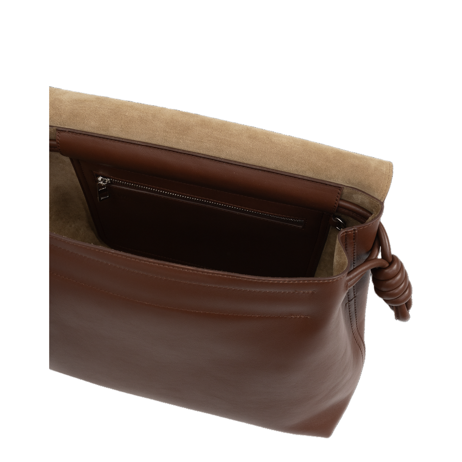Flamenco Calfskin Shoulder Bag - Brown