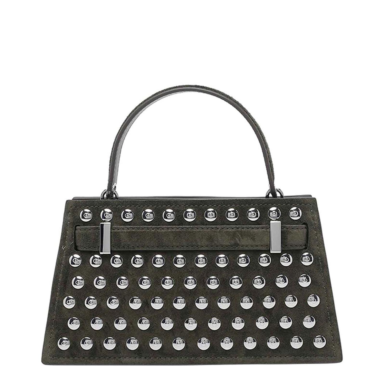 Mini Lee Radziwill Studded Suede Handbag