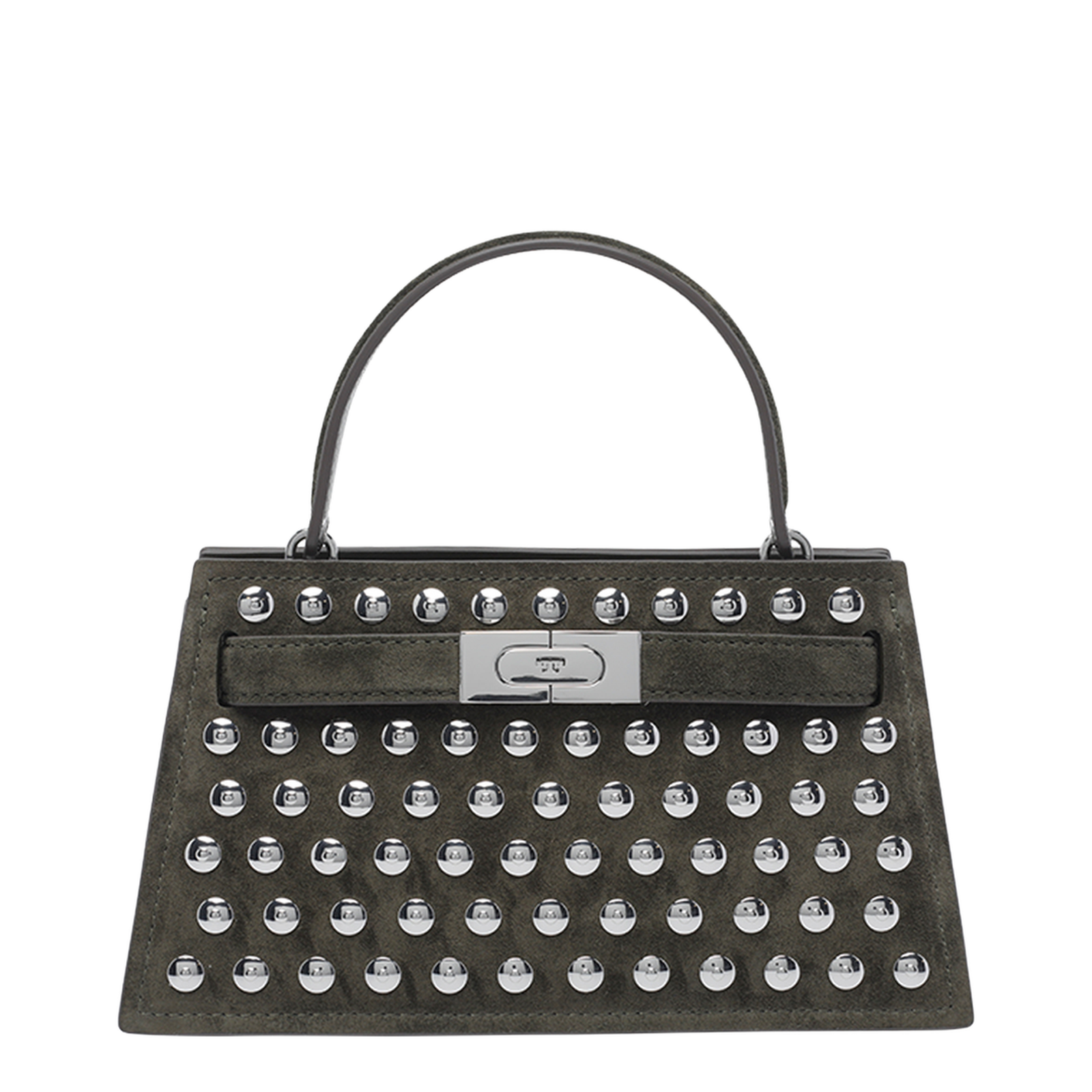 Mini Lee Radziwill Studded Suede Handbag