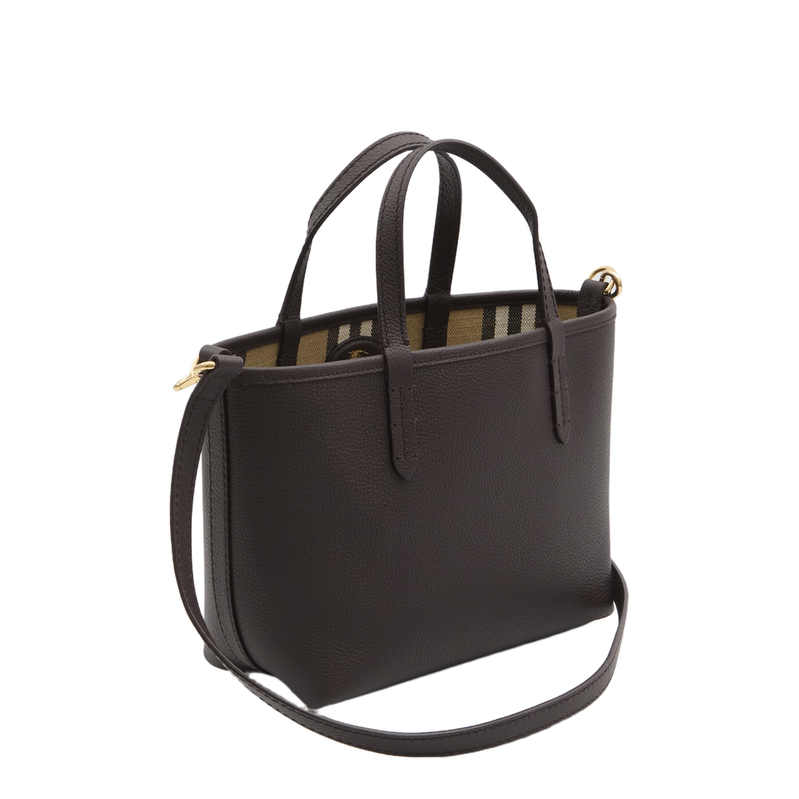 Mini Reversible Brown Leather Bag