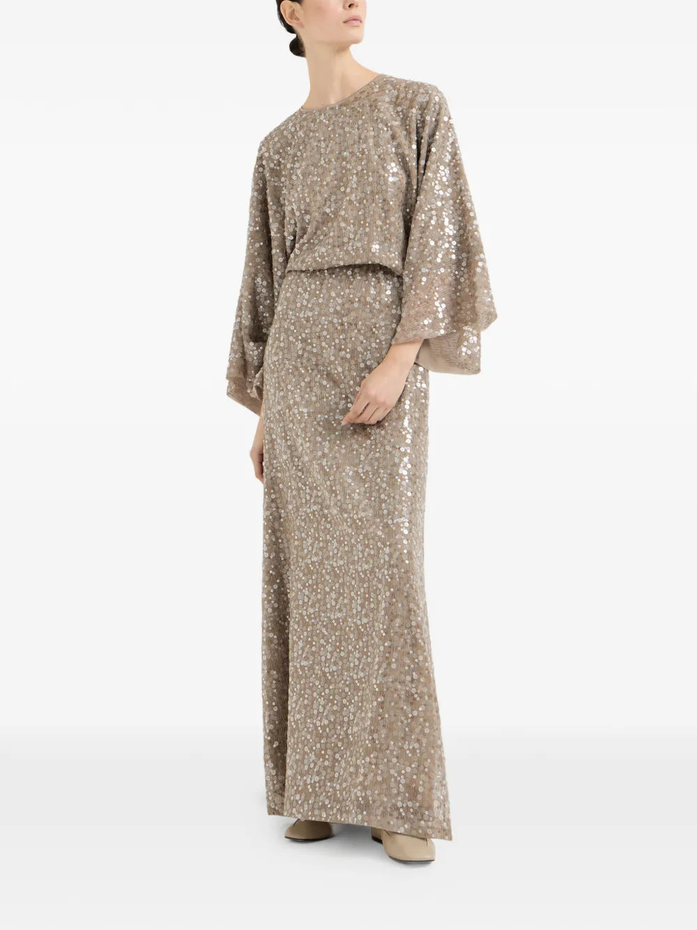 sequin-embellishment maxi dress