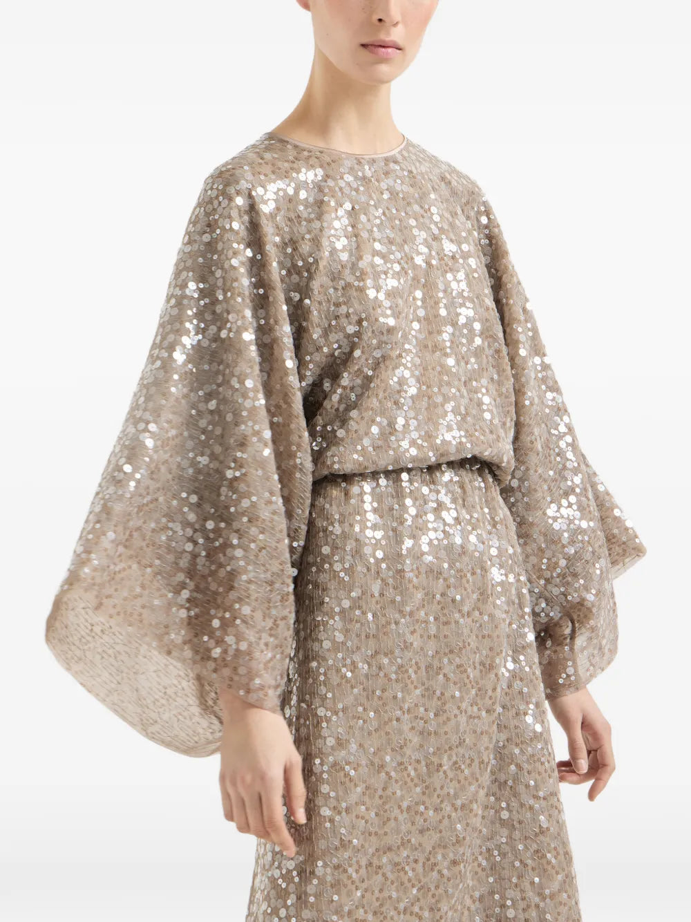 sequin-embellishment maxi dress