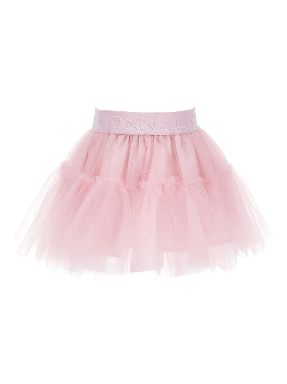 ruffled logo-waistband skirt