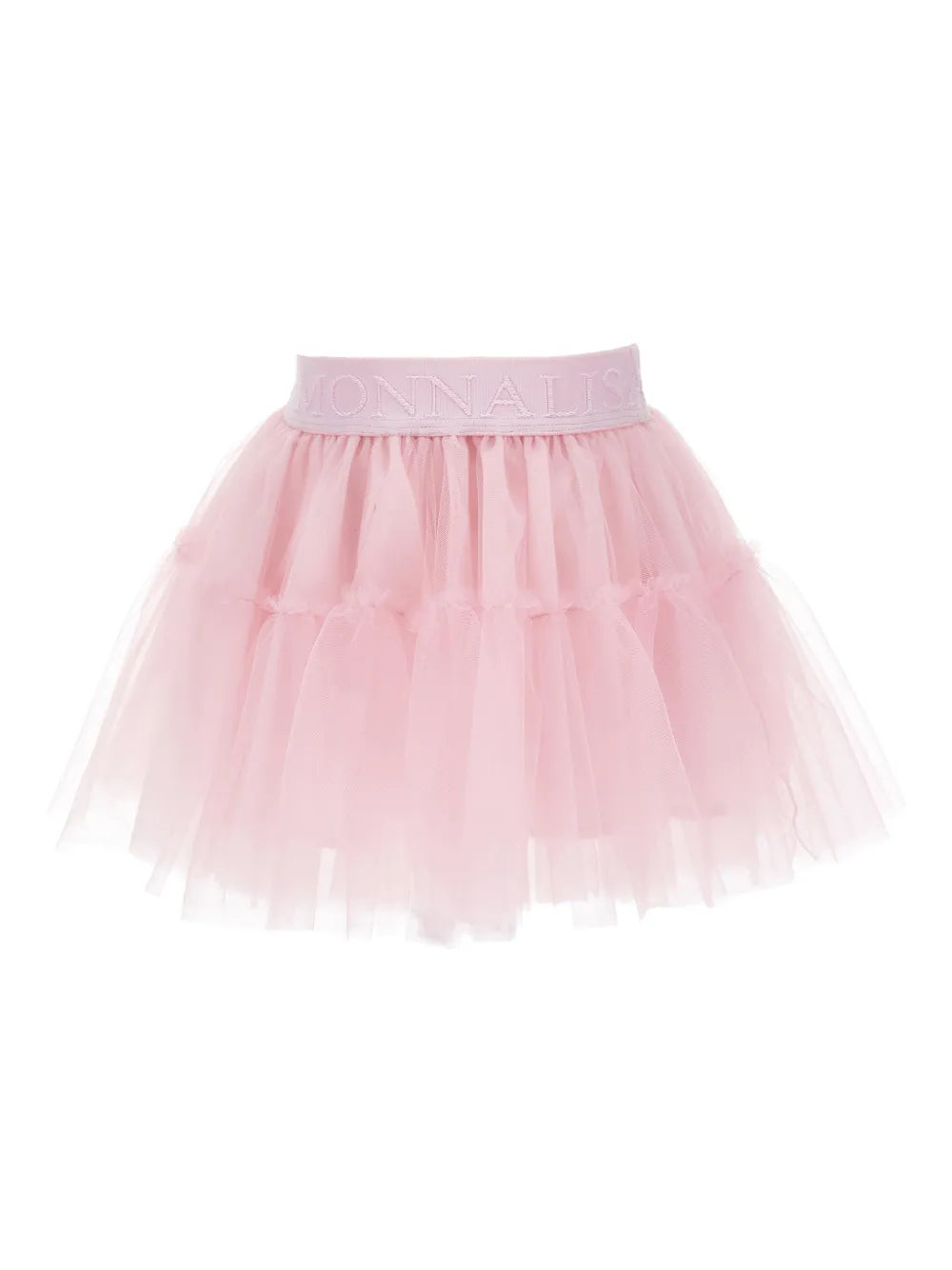 ruffled logo-waistband skirt