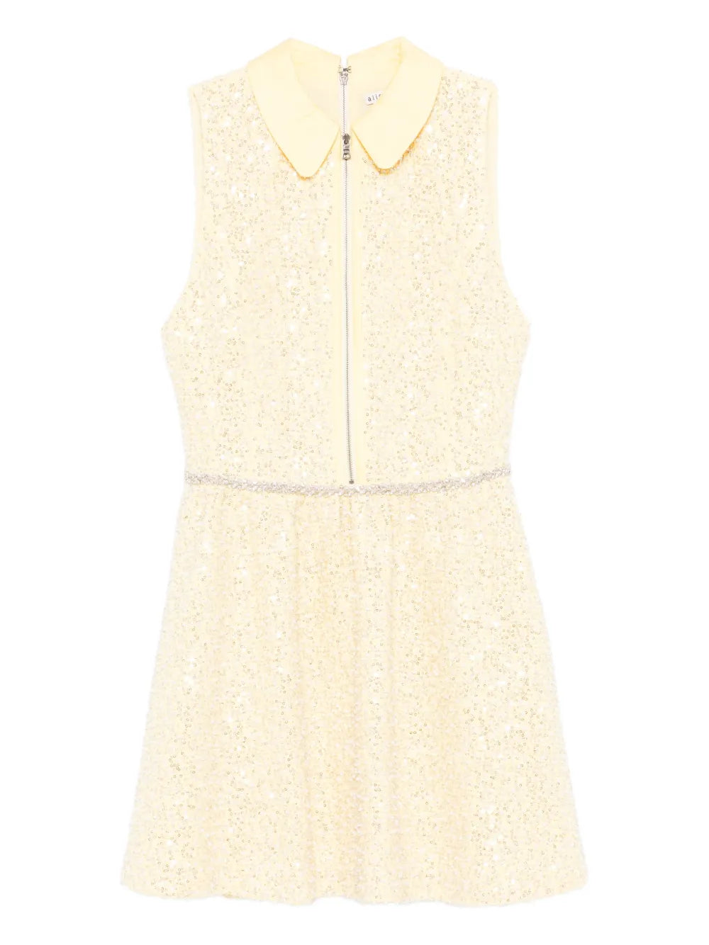 embellished flared mini dress
