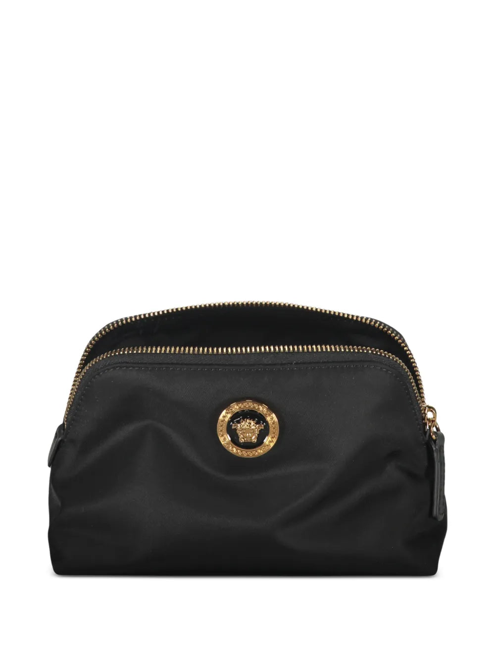 logo-plaque make-up bag