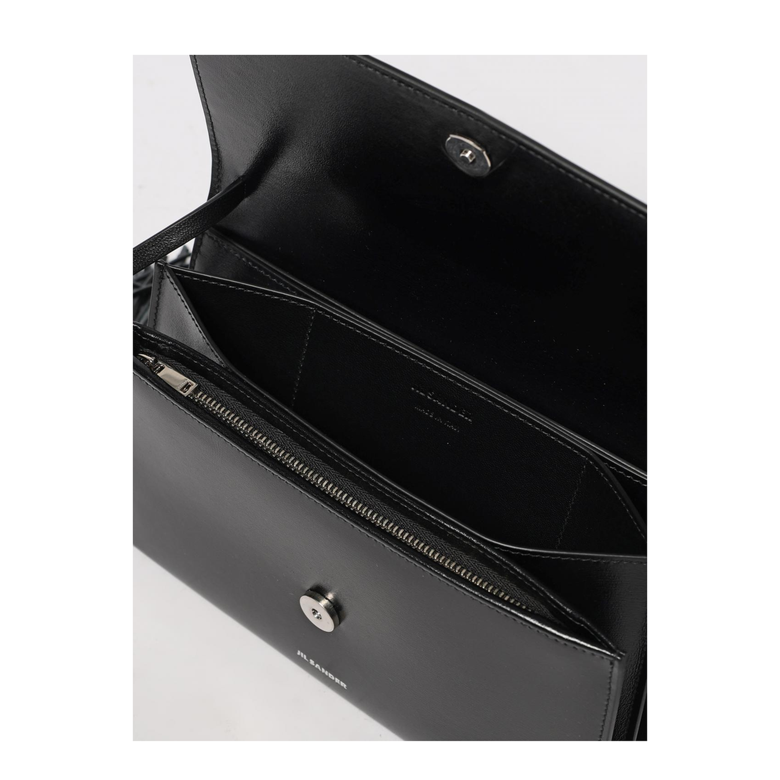 Leather Crossbody Bag with Side Tassels