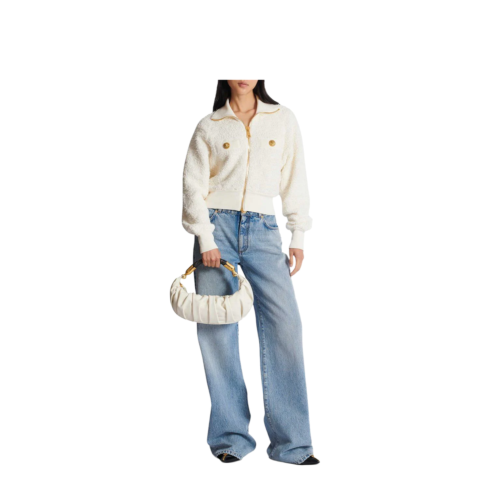 Medium Ebene Bag in Calfskin Leather