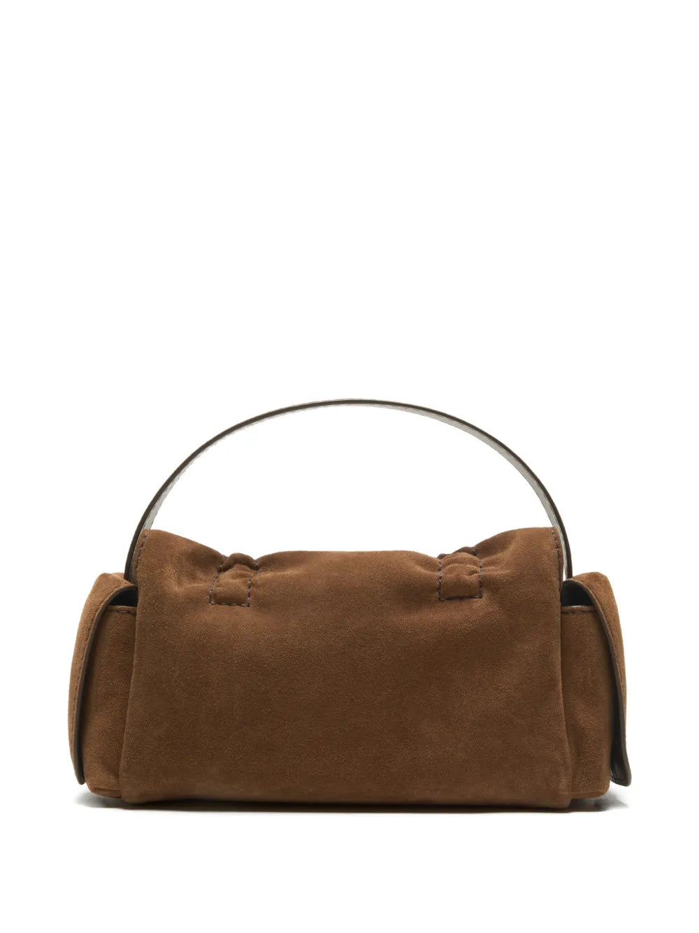 drawstring-detail leather shoulder bag