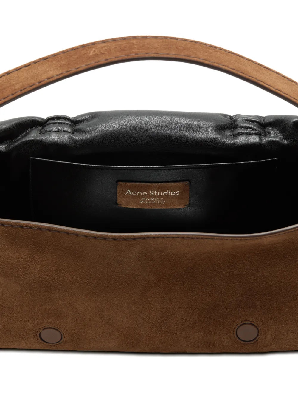 drawstring-detail leather shoulder bag