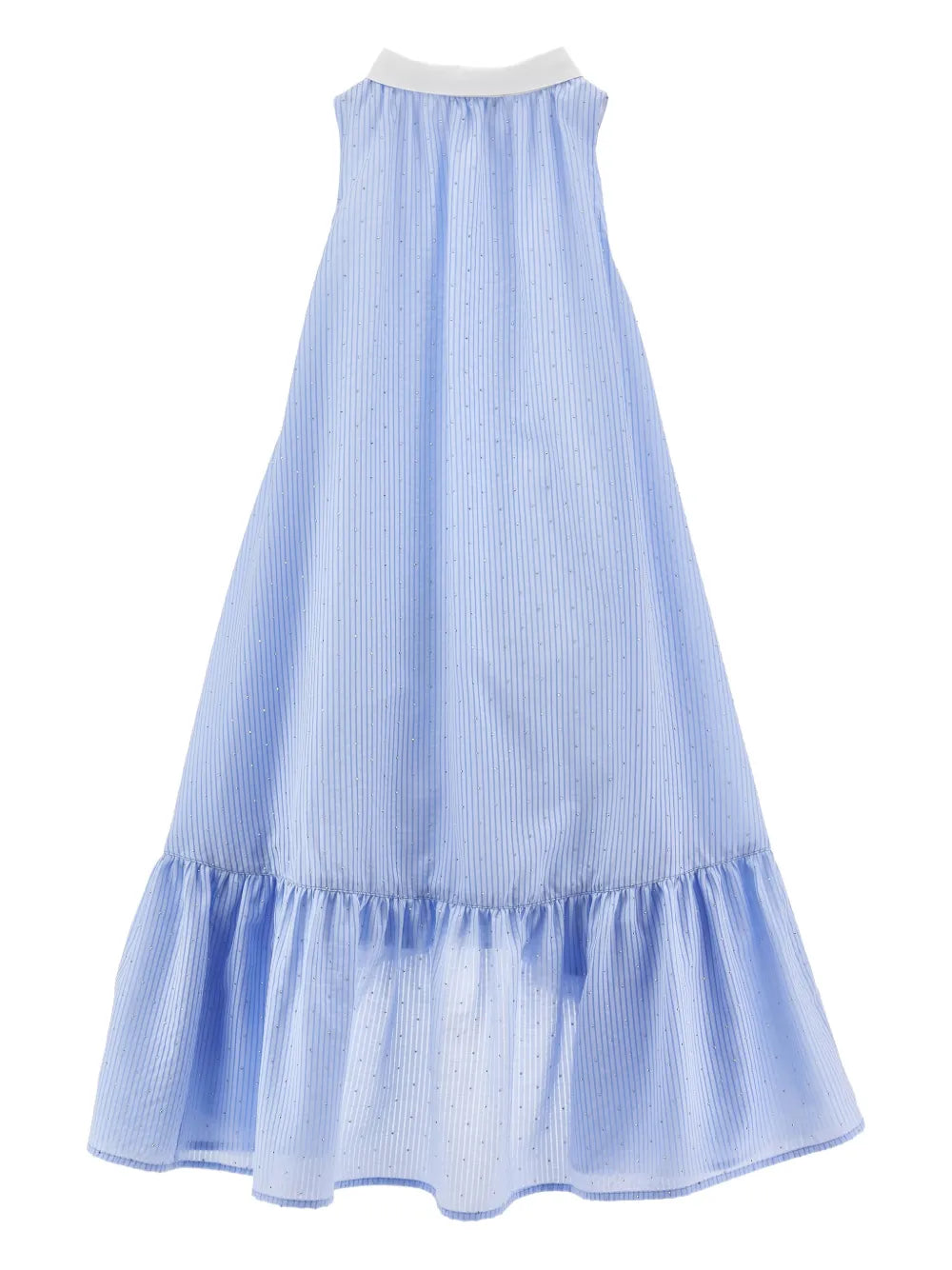 ruffled-collared dress