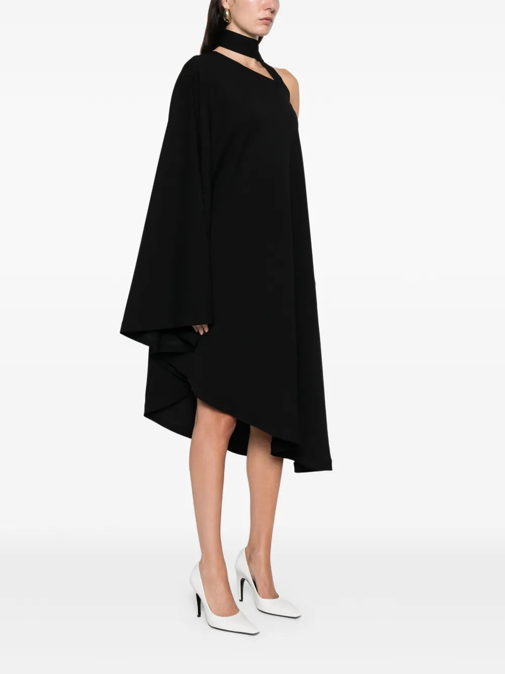 tie detail midi dress