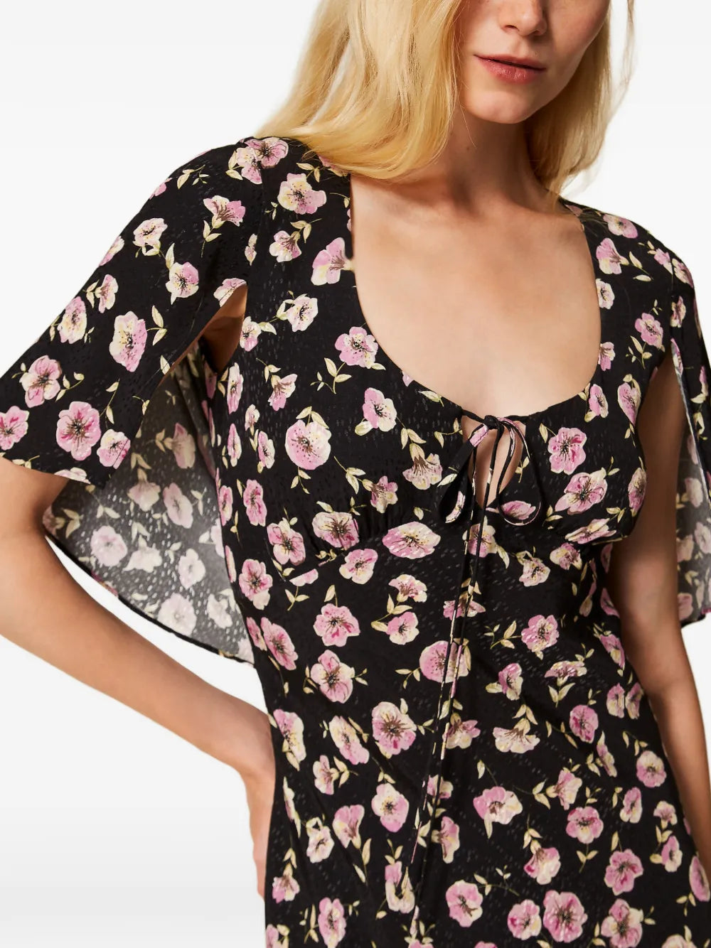 floral-print maxi dress