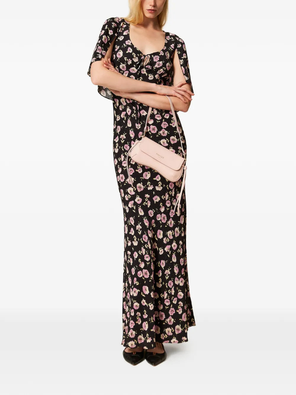 floral-print maxi dress