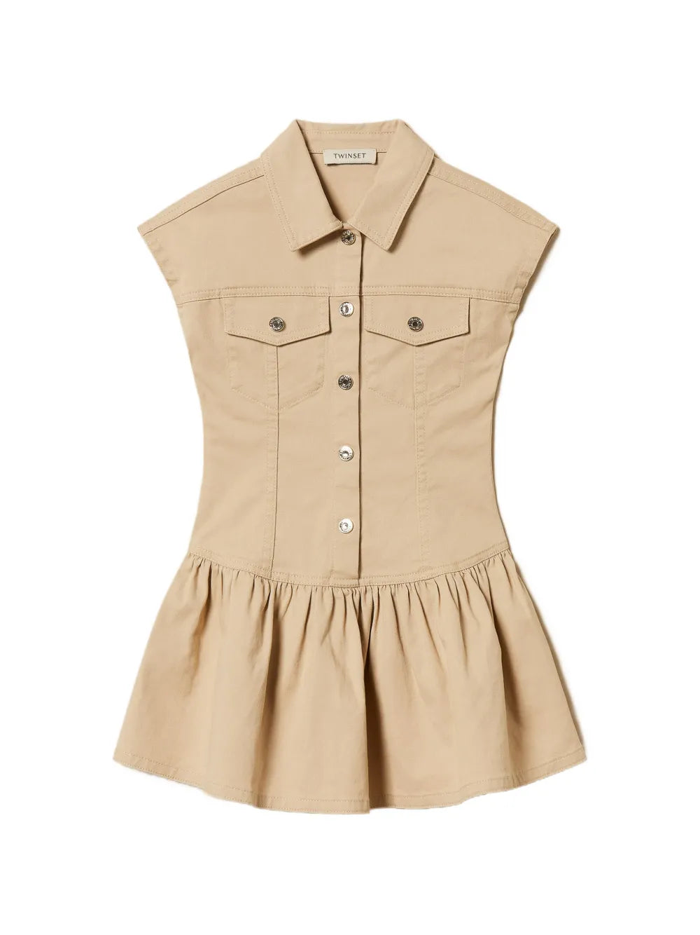 tiered shirt dress