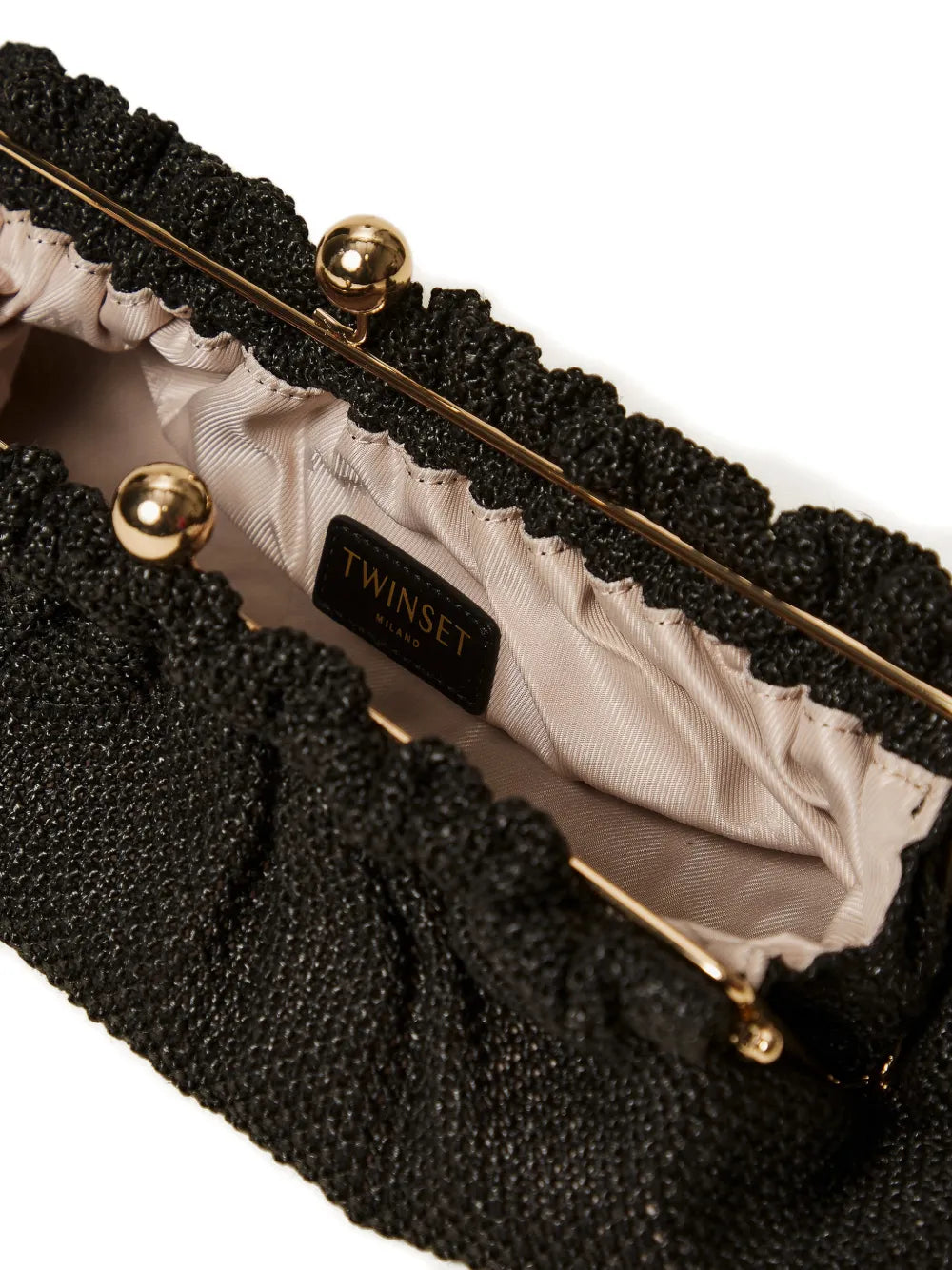 cherry-detail clutch bag