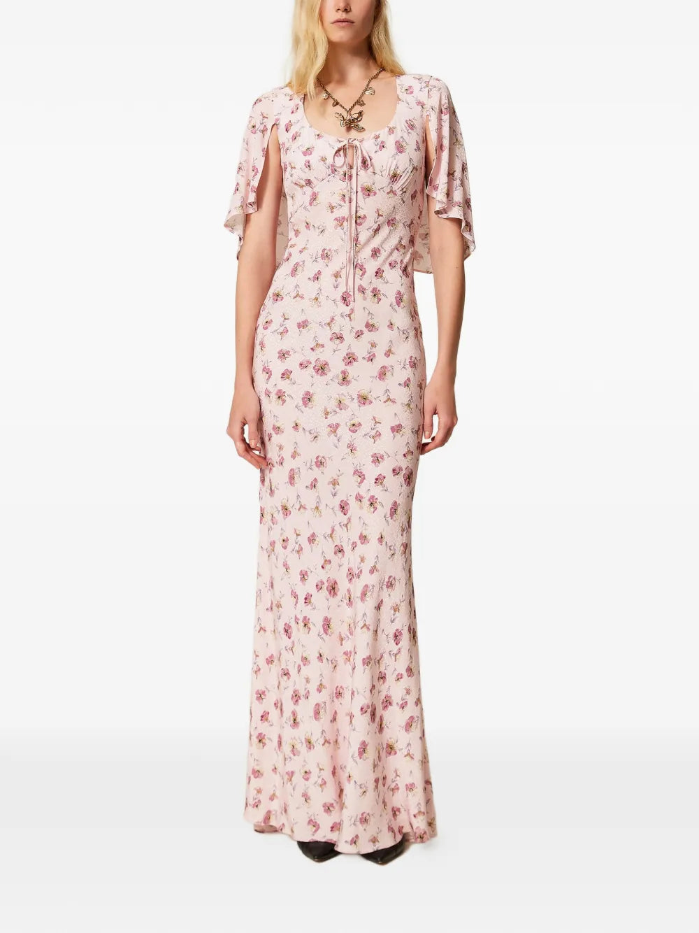 floral-print maxi dress