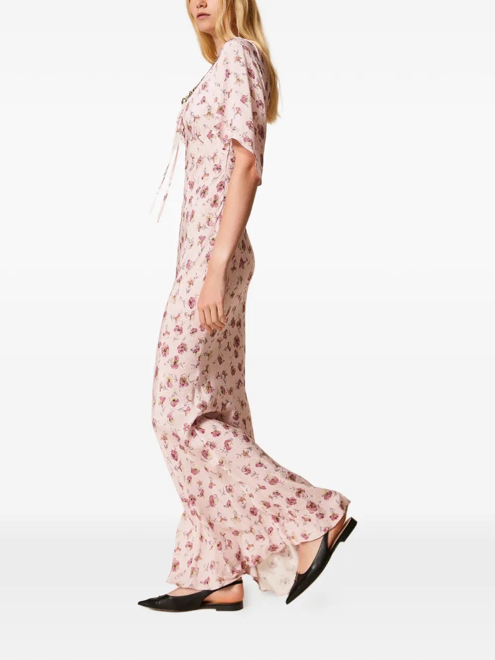 floral-print maxi dress