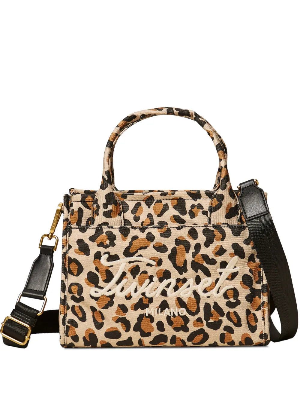 leopard-print tote bag