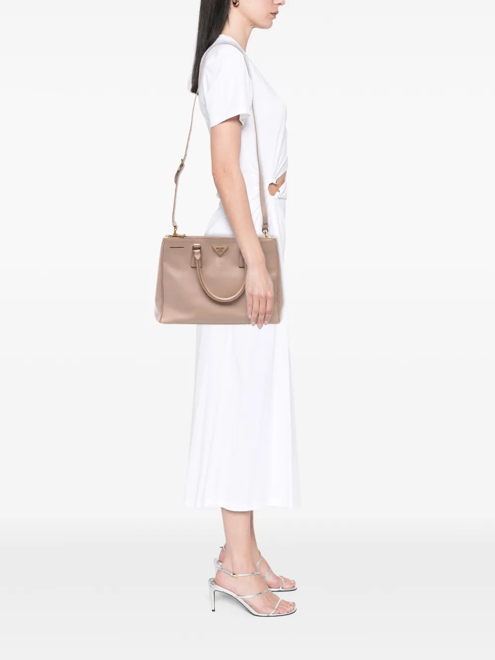2000-2025 Medium Saffiano Lux Galleria Double Zip satchel