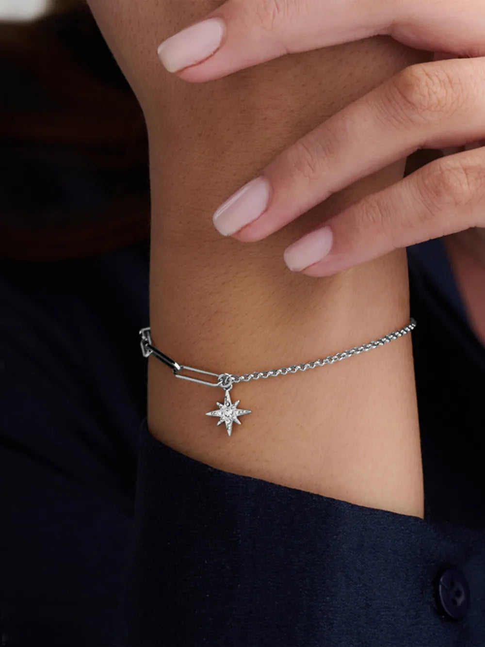 Celestial North Star mismatch bracelet