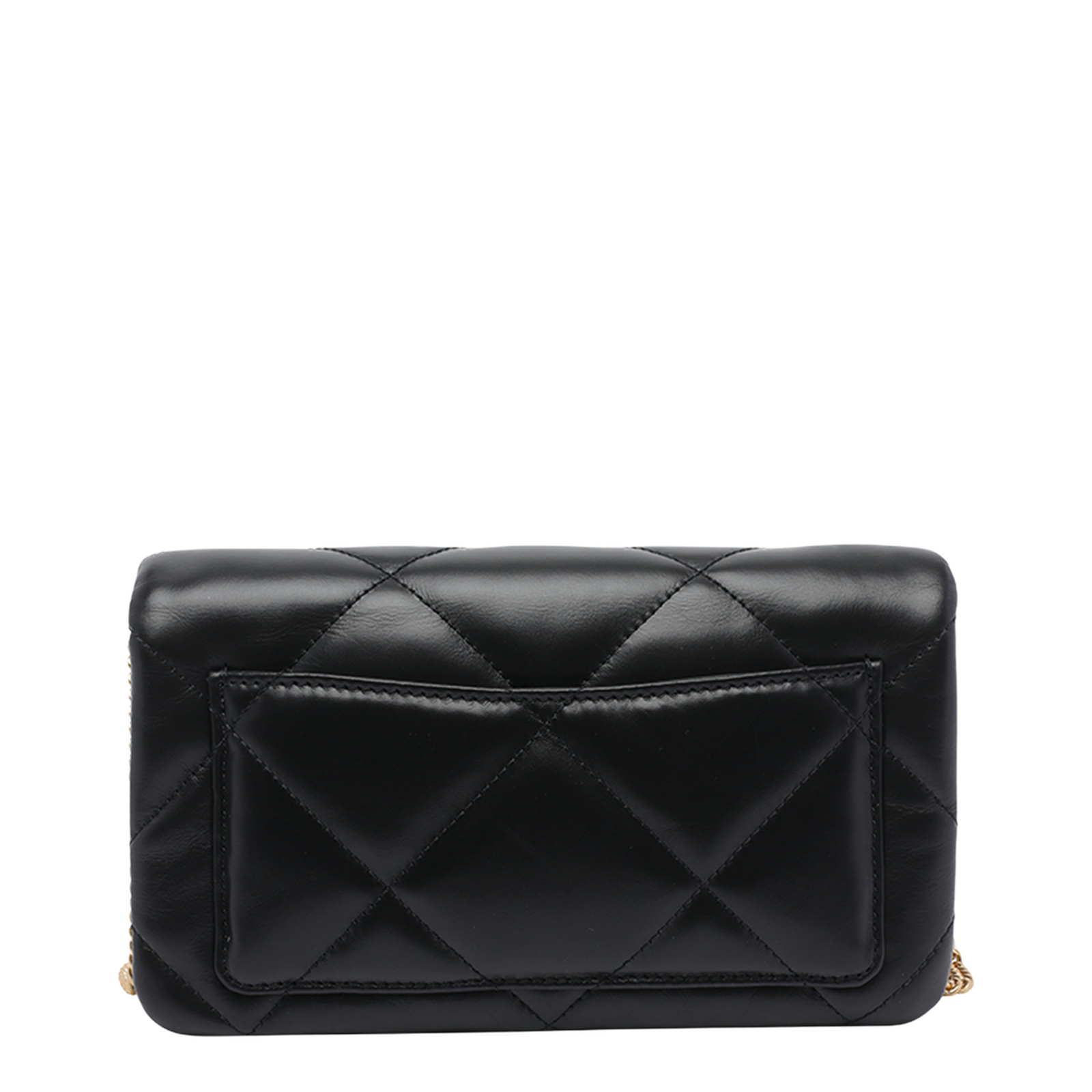 Kira Charm Diamond Quilt Chain Wallet Bag