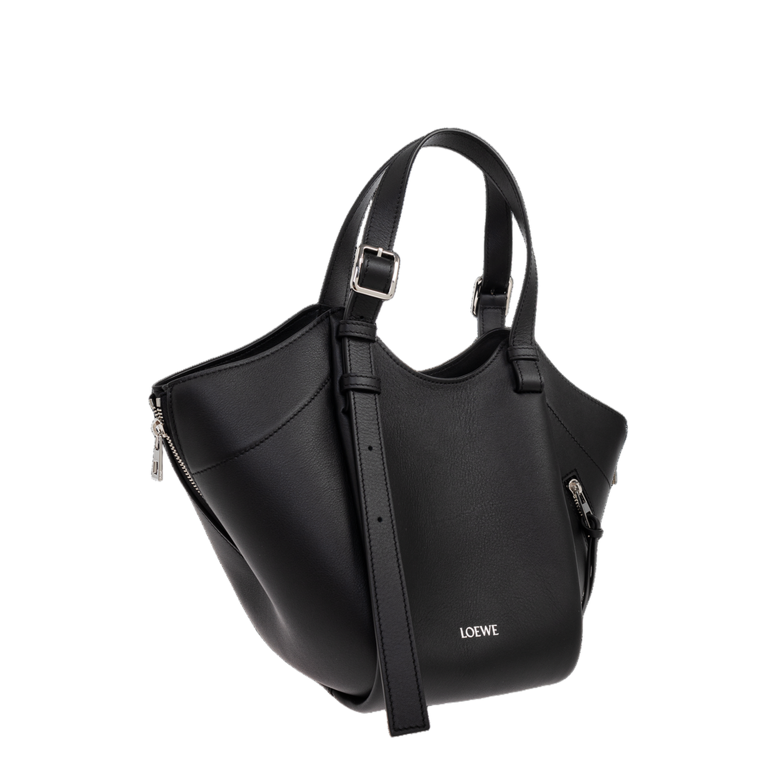 Hammock Flip Medium Shoulder Bag - Black