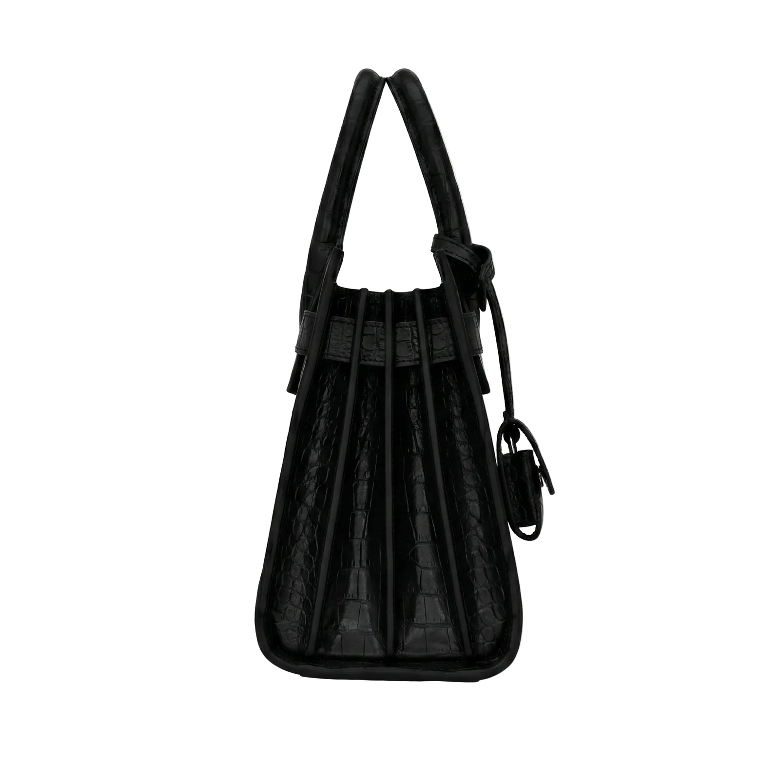 Sac De Jour Nano Leather Handbag- Black