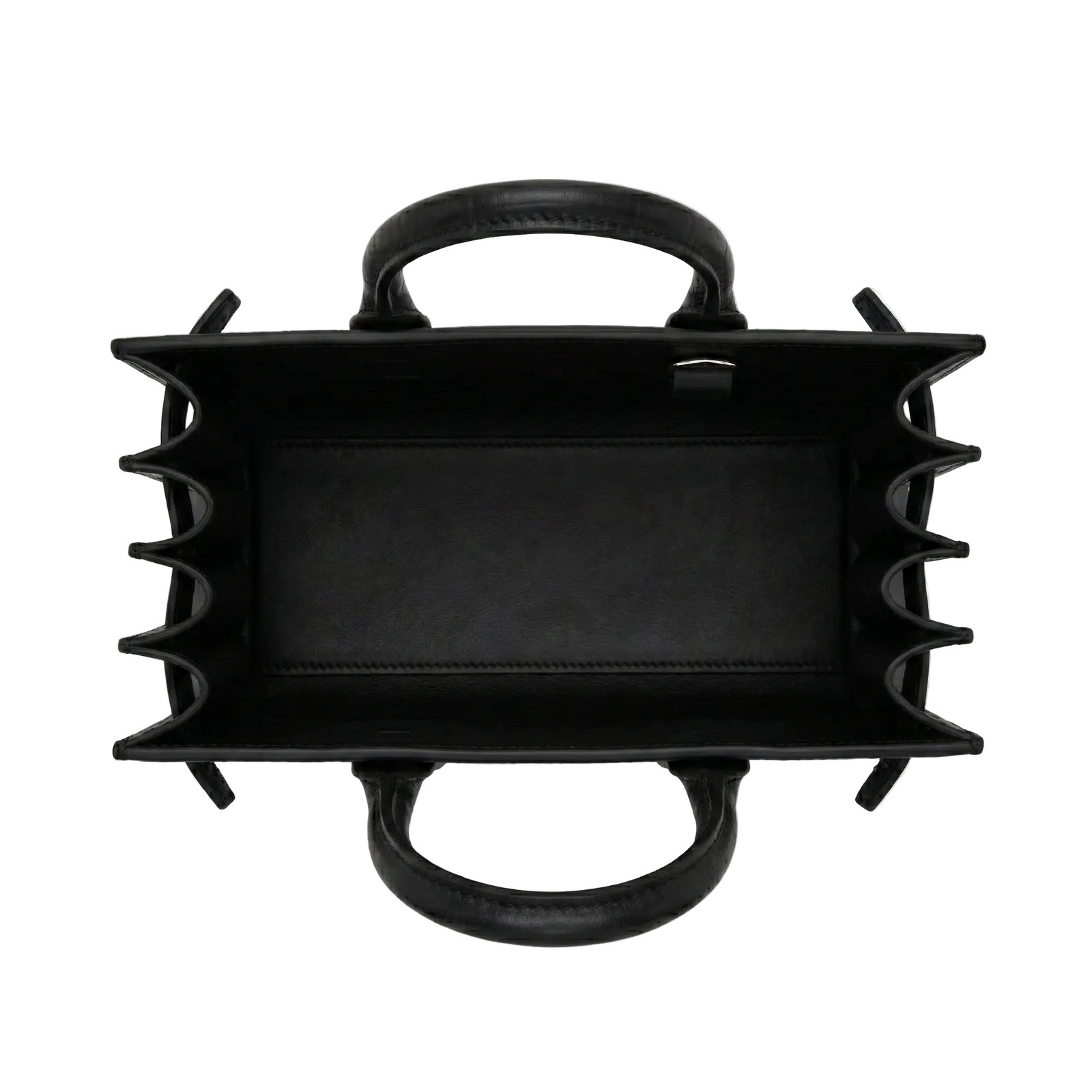 Sac De Jour Nano Leather Handbag- Black