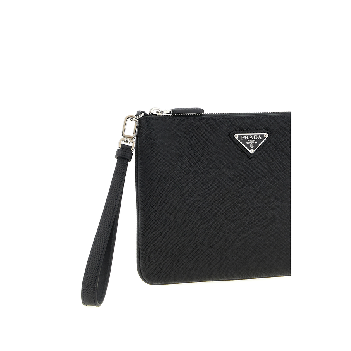 Saffiano Leather Clutch Bag