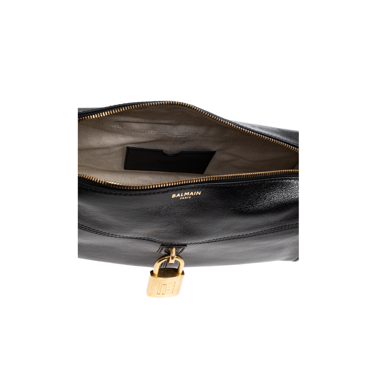 Pulse Leather Shoulder Bag Black