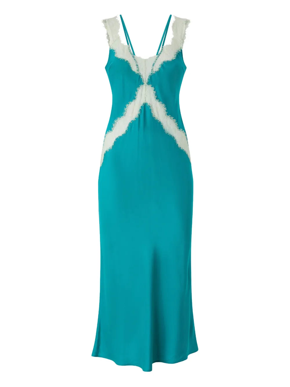 lace-detail sleeveless dress