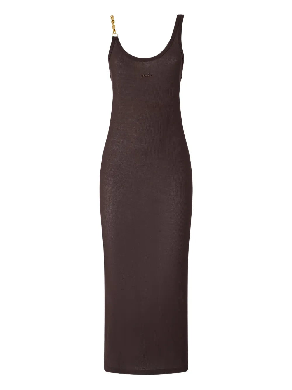 chain-strap sleeveless dress