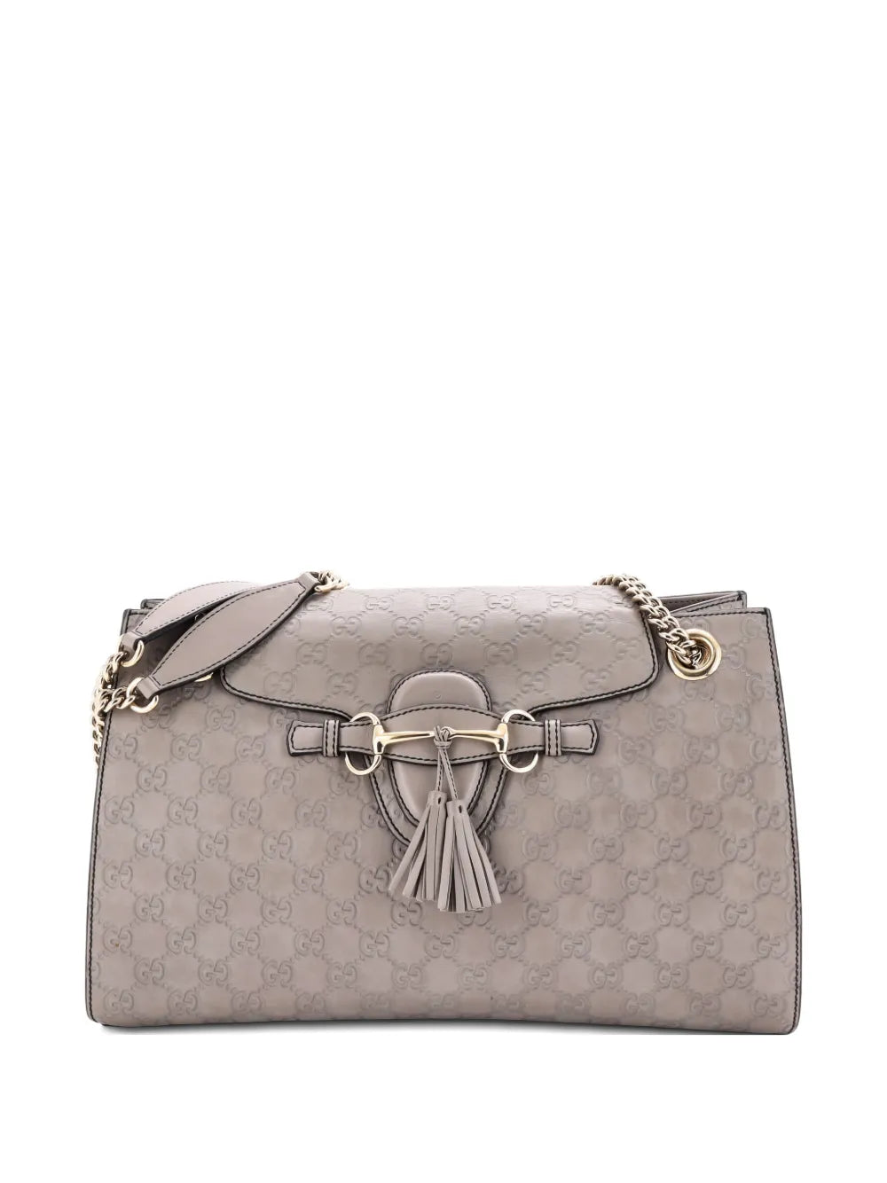Emily Chain Flap Guccissima Leather Large shoulder bag