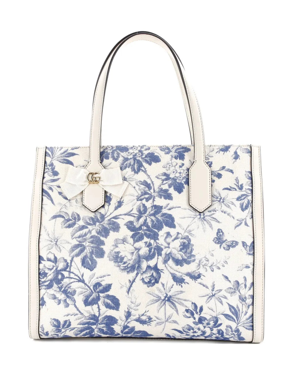 GG Ribbon Coated Printed Canvas Medium tote bag