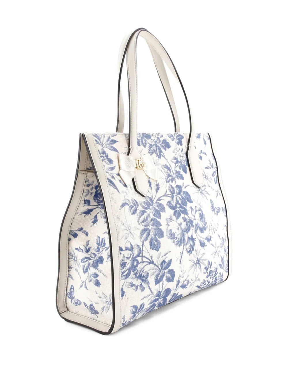 GG Ribbon Coated Printed Canvas Medium tote bag