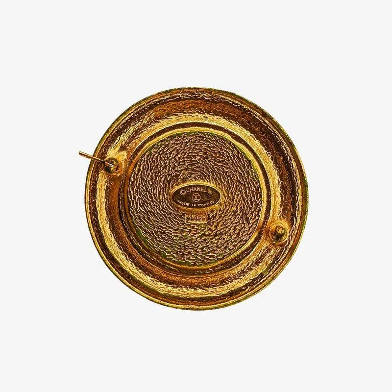 RC321 - CHANEL Vintage Gold Brooch