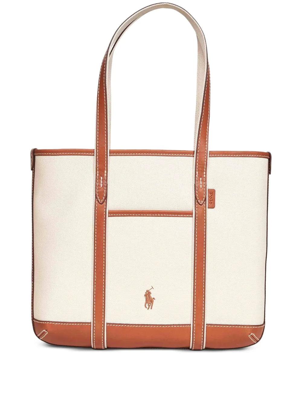 embroidered-logo tote bag