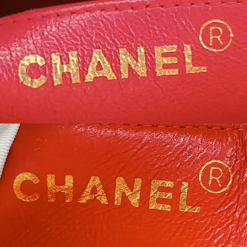 C476 - CHANEL Vintage Red Caviar Leather Double Side Shoulder Bag