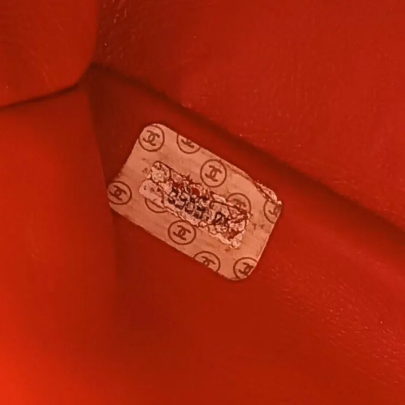 C476 - CHANEL Vintage Red Caviar Leather Double Side Shoulder Bag