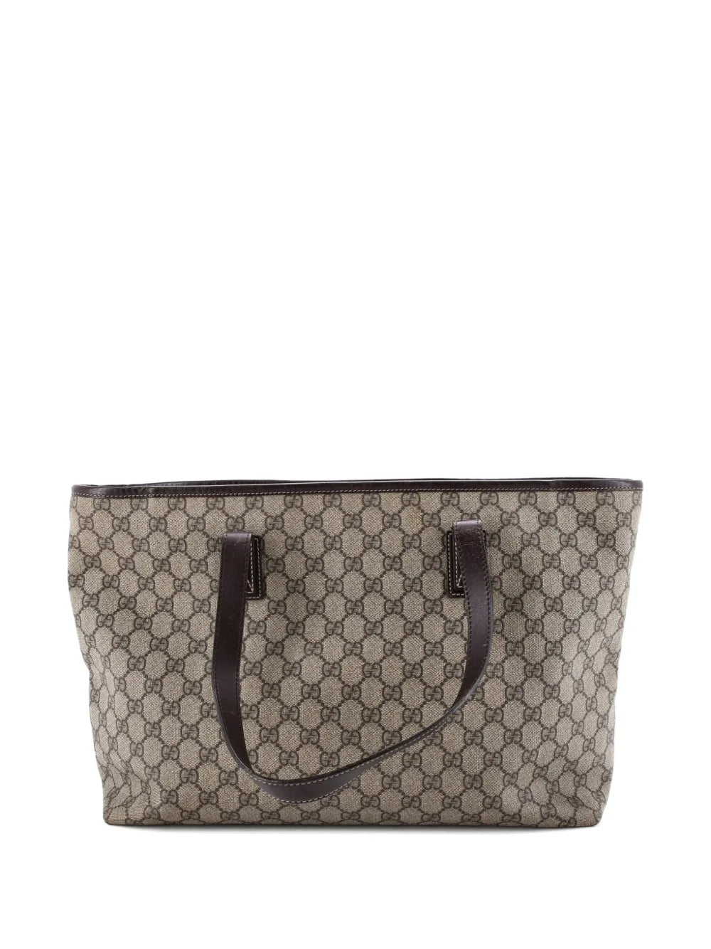 Plus GG Coated Canvas with Leather Large tote bag