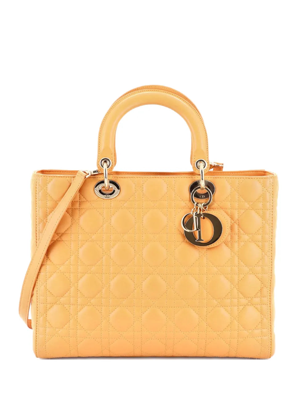 Lady Dior Bag Cannage Quilt Lambskin Large tote bag