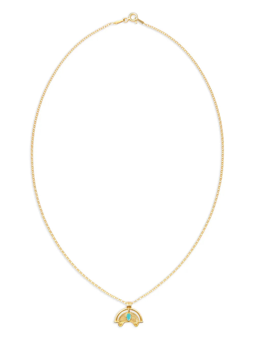 sterling silver pendant-detail necklace