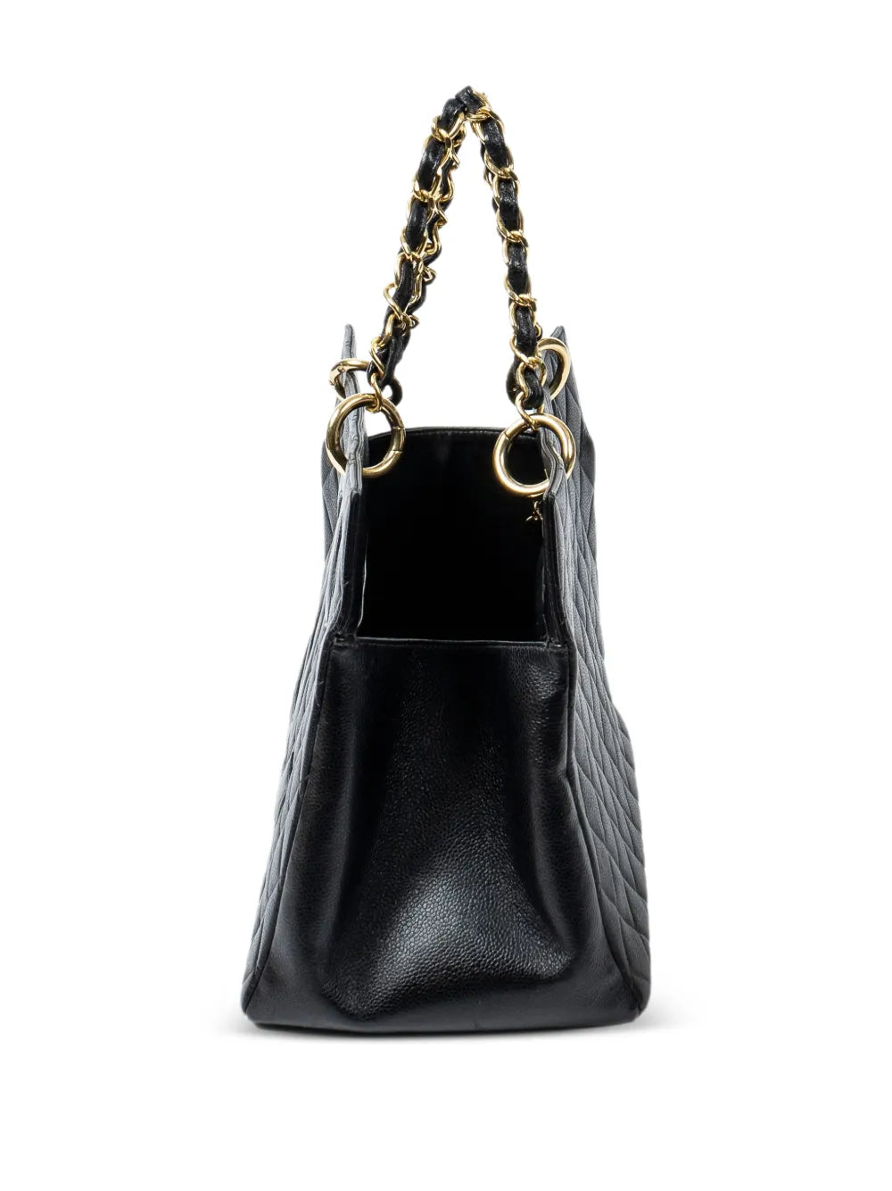 GST quilted chain-strap tote bag
