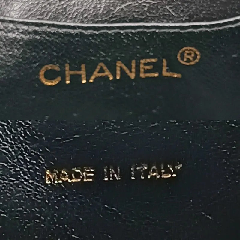 RA253 - CHANEL Vintage Black Lambskin Tassel Bucket Bag