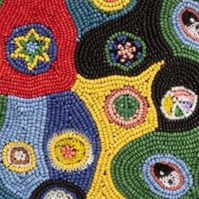 TOMMY BEADED BAG BLACK MILLEFIORI
