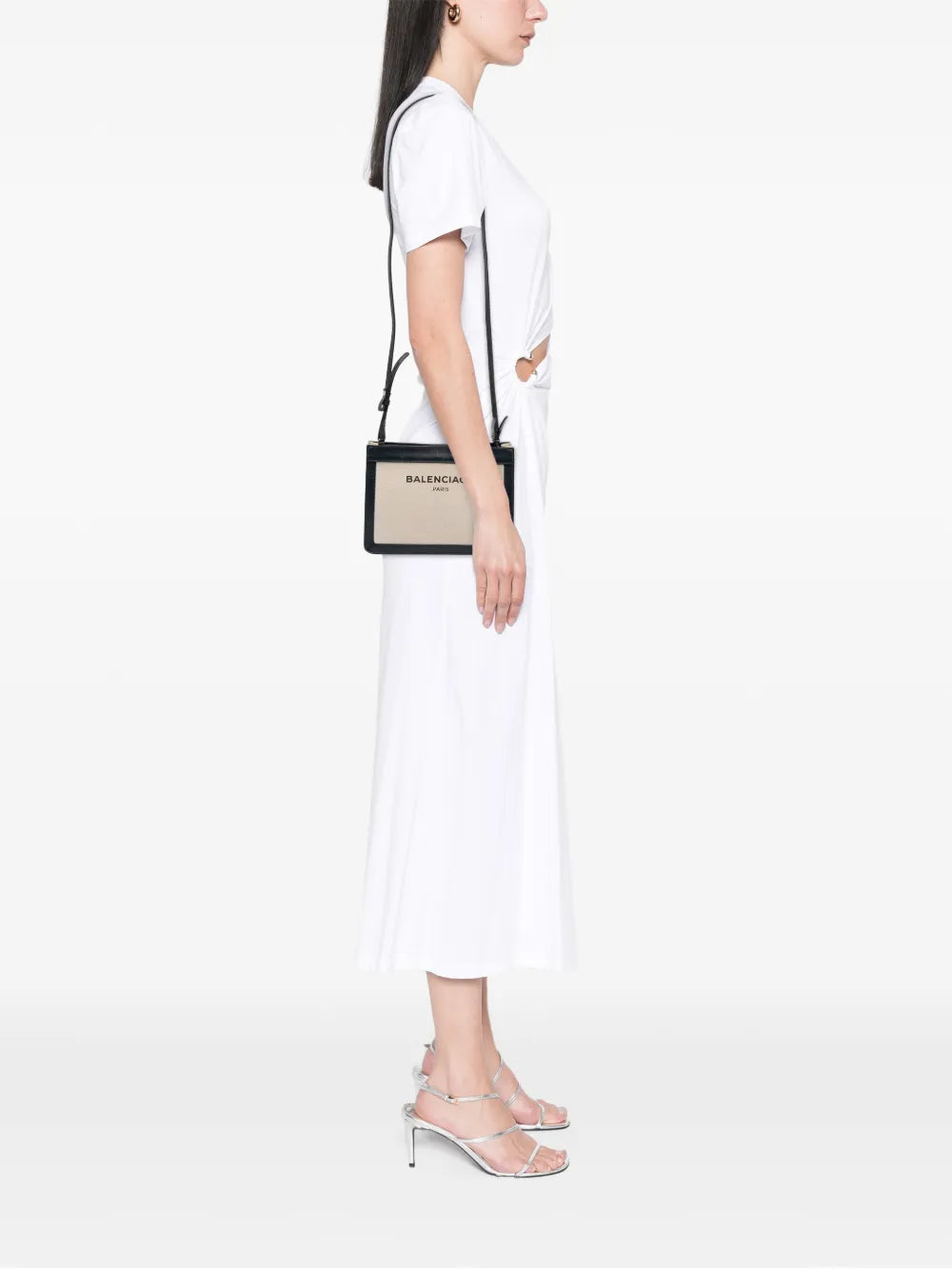 2016 Canvas Navy Pochette crossbody bag