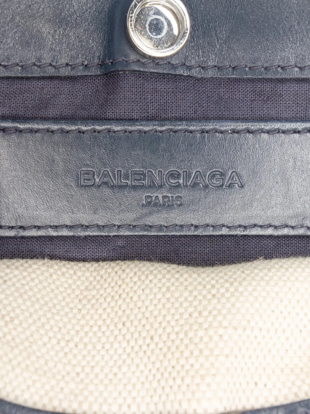 2016 Canvas Navy Pochette crossbody bag